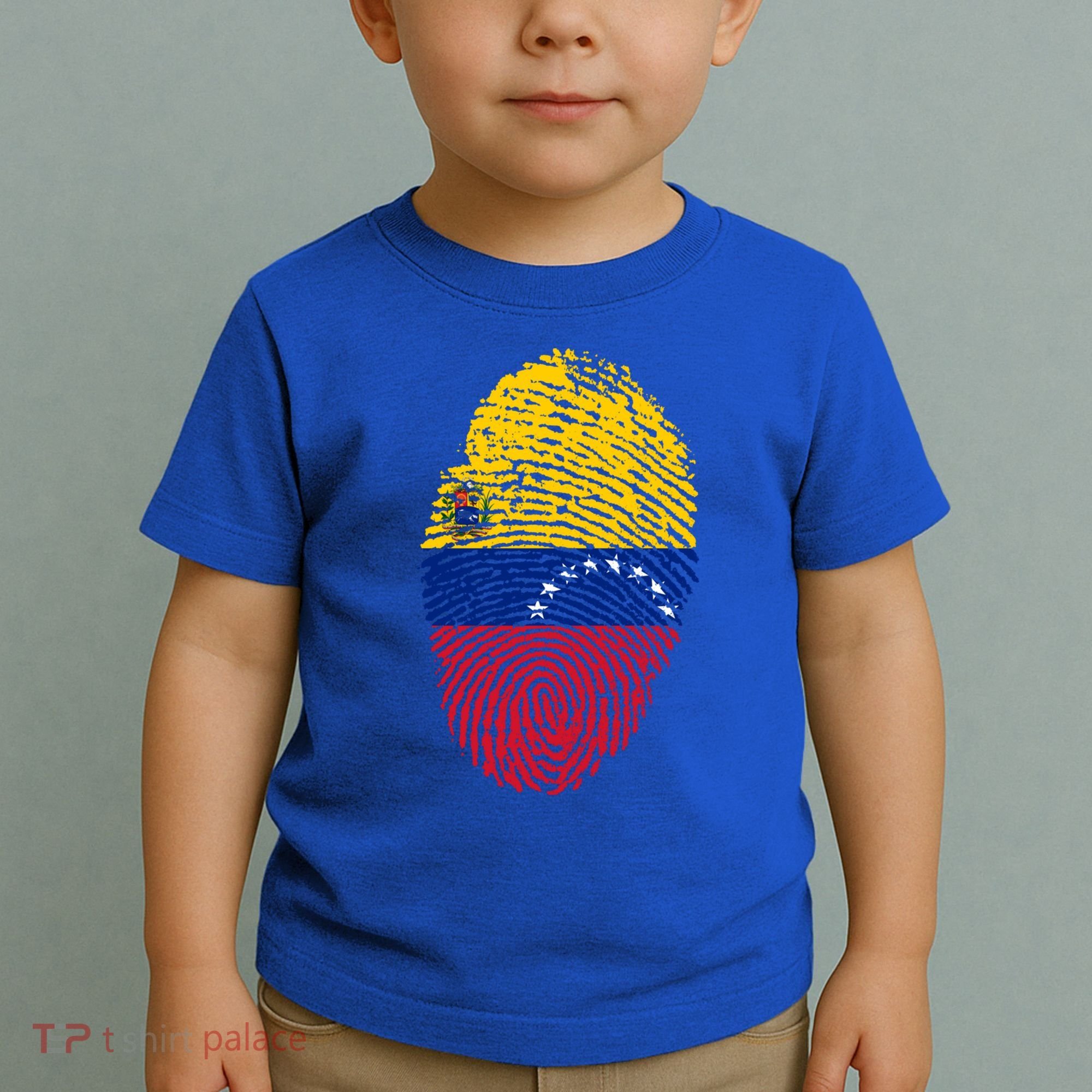 Venezuela Flag Fingerprint Great Gift Toddler T-Shirt