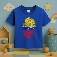 Venezuela Flag Fingerprint Great Gift Toddler T-Shirt thumb 3