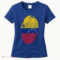 Venezuela Flag Fingerprint Great Gift Women's T-Shirt thumb 0