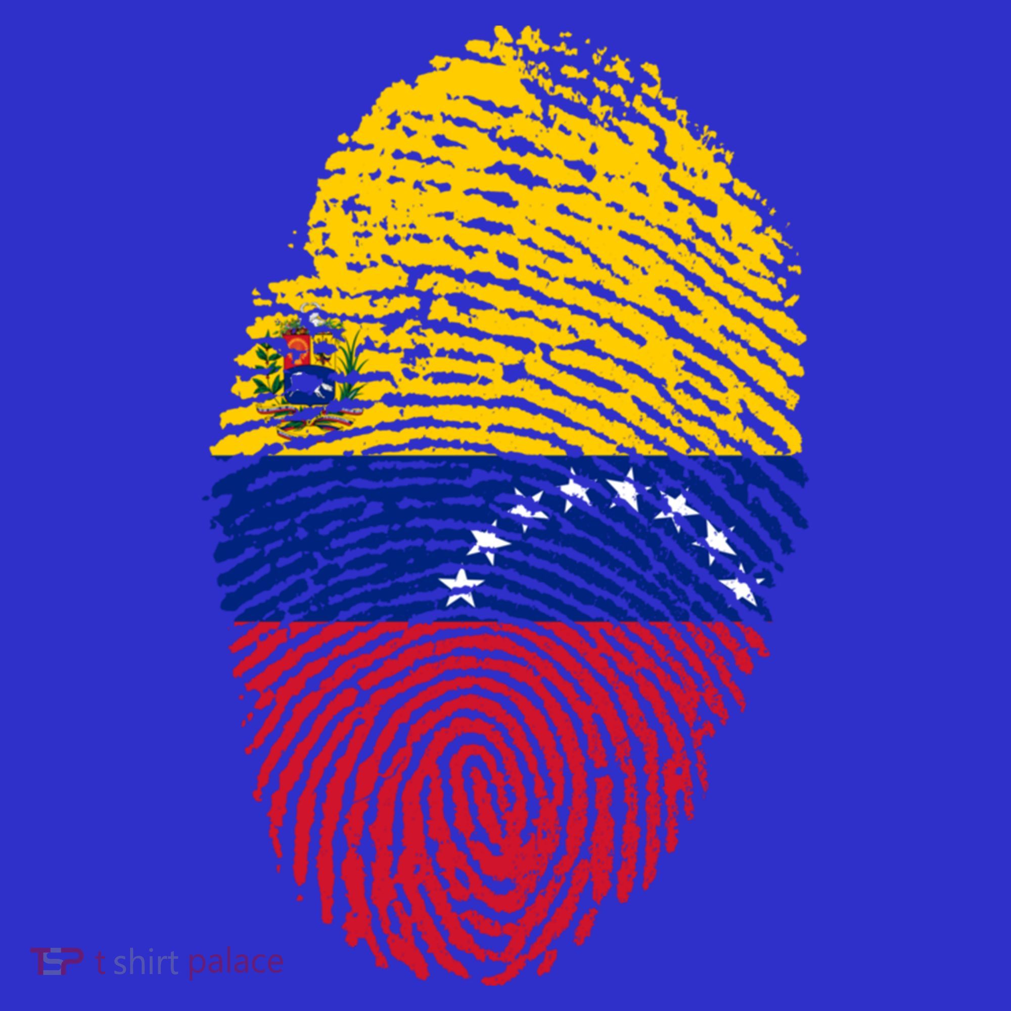 Venezuela Flag Fingerprint Great Gift Women's T-Shirt