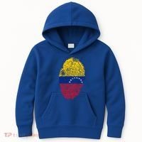 Venezuela Flag Fingerprint Great Gift Kids Hoodie thumb 0