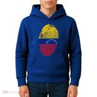 Venezuela Flag Fingerprint Great Gift Kids Hoodie thumb 4