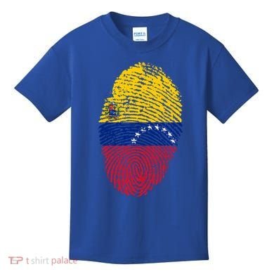 Venezuela Flag Fingerprint Great Gift Kids T-Shirt