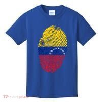 Venezuela Flag Fingerprint Great Gift Kids T-Shirt thumb 0