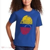 Venezuela Flag Fingerprint Great Gift Kids T-Shirt thumb 2
