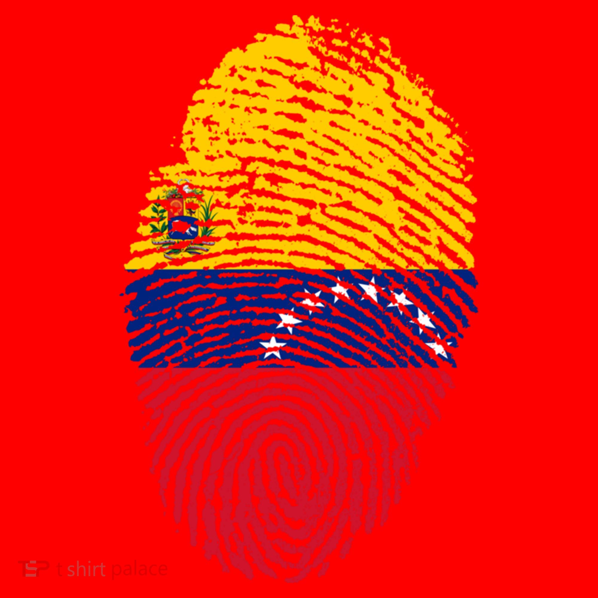 Venezuela Flag Fingerprint Great Gift Santa Hat