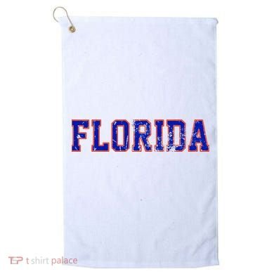 Vintage Florida Florida Orange Blue Golf Towel