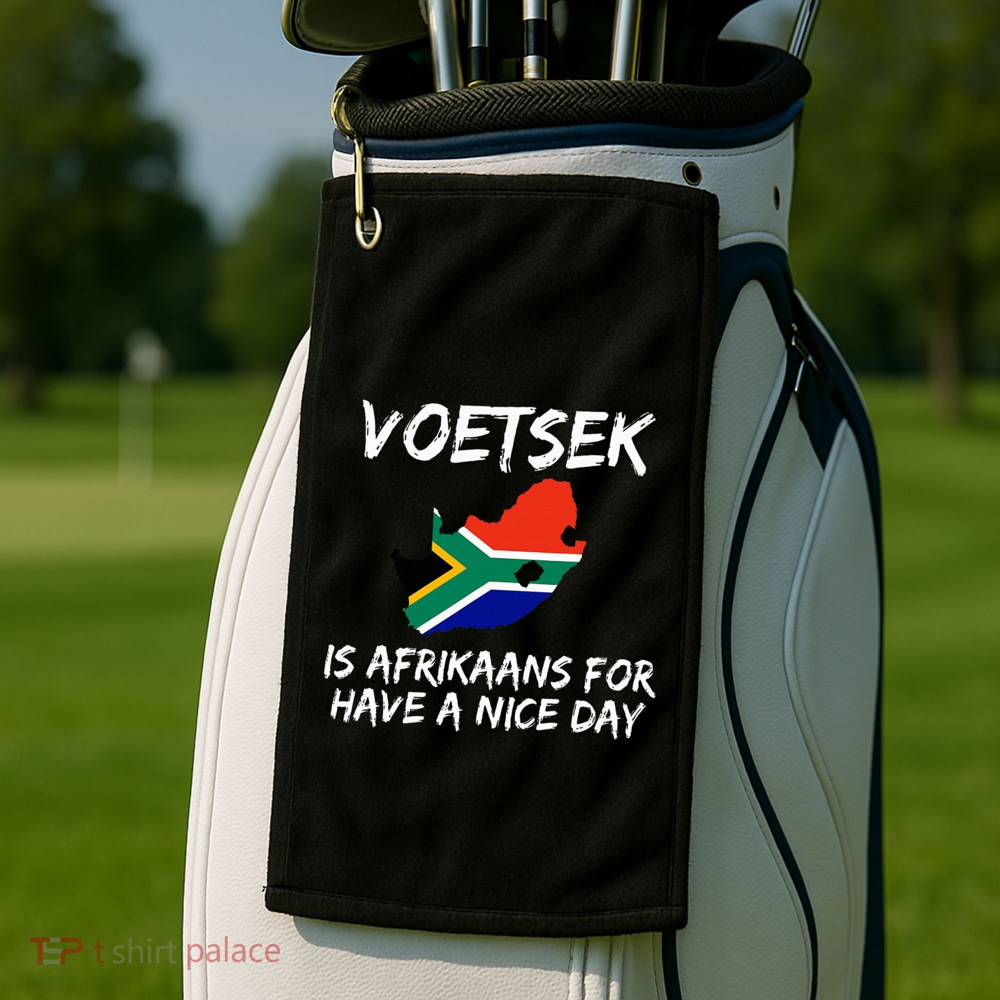 Voetsek Funny For South African Expats Golf Towel