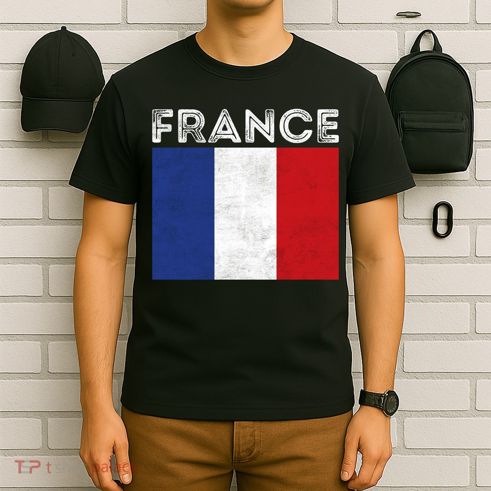 Vintage French Flag France Fan T-Shirt