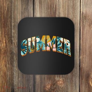 Vintage Floral Flower Pattern Summer Coaster