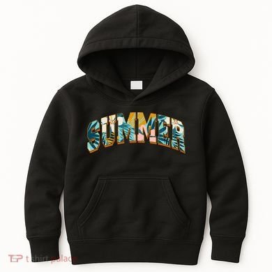 Vintage Floral Flower Pattern Summer Kids Hoodie