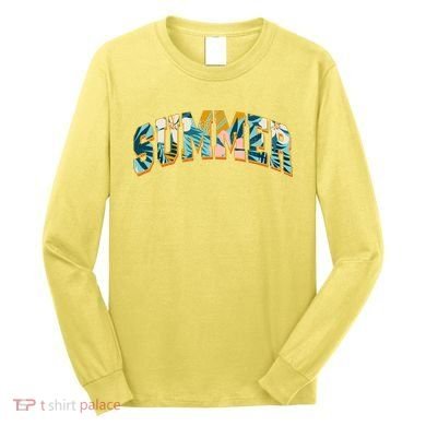 Vintage Floral Flower Pattern Summer Long Sleeve Shirt