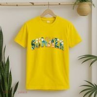 Vintage Floral Flower Pattern Summer T-Shirt thumb 2