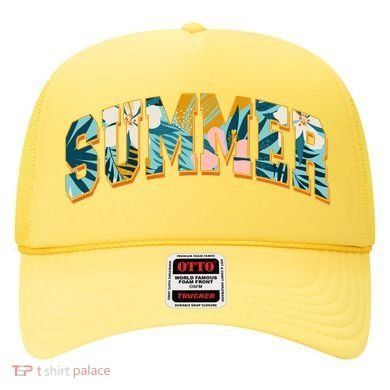 Vintage Floral Flower Pattern Summer Hat