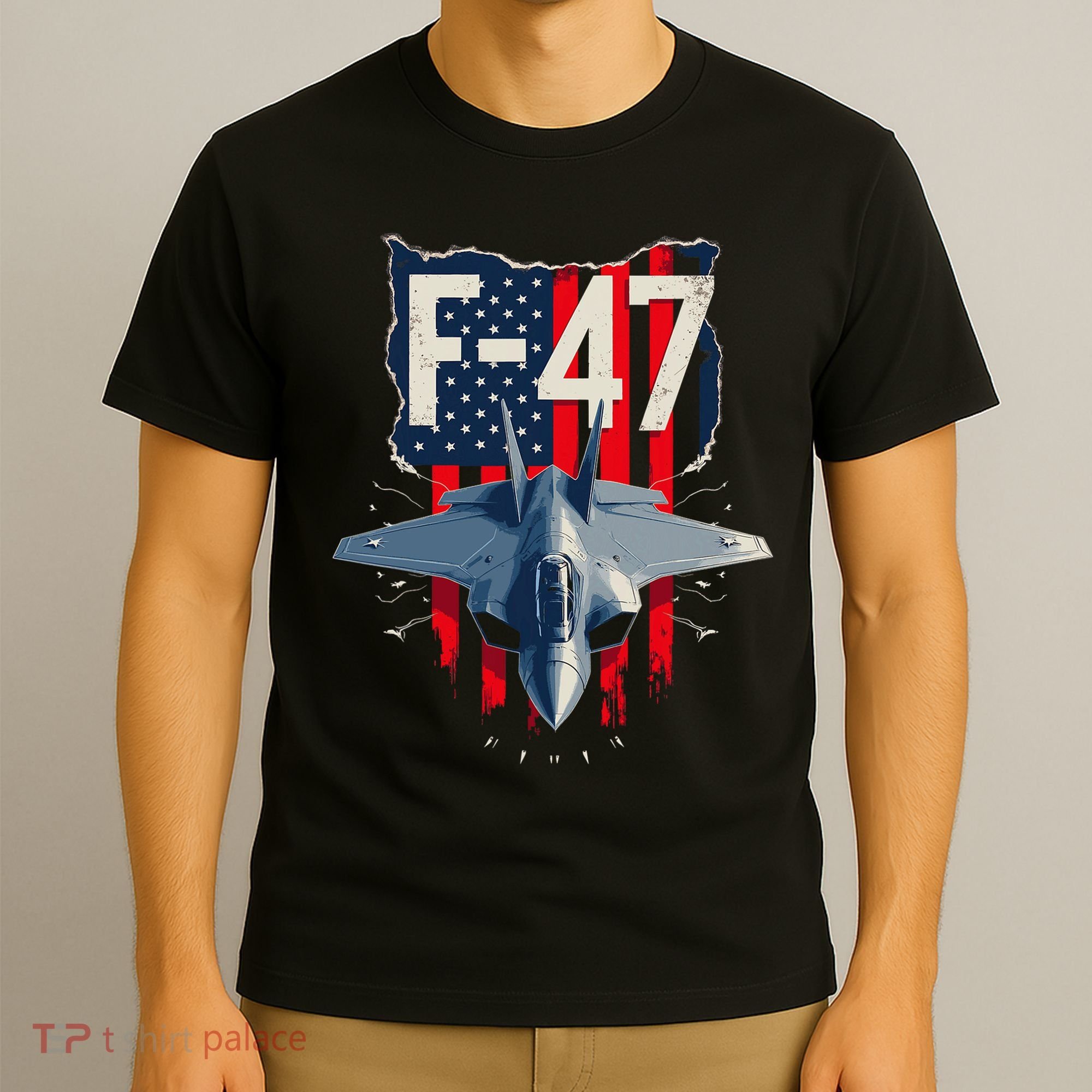 Vintage F47 Fighter Jet Trump F 47 Jet Fighter Aircraft Usa T-Shirt