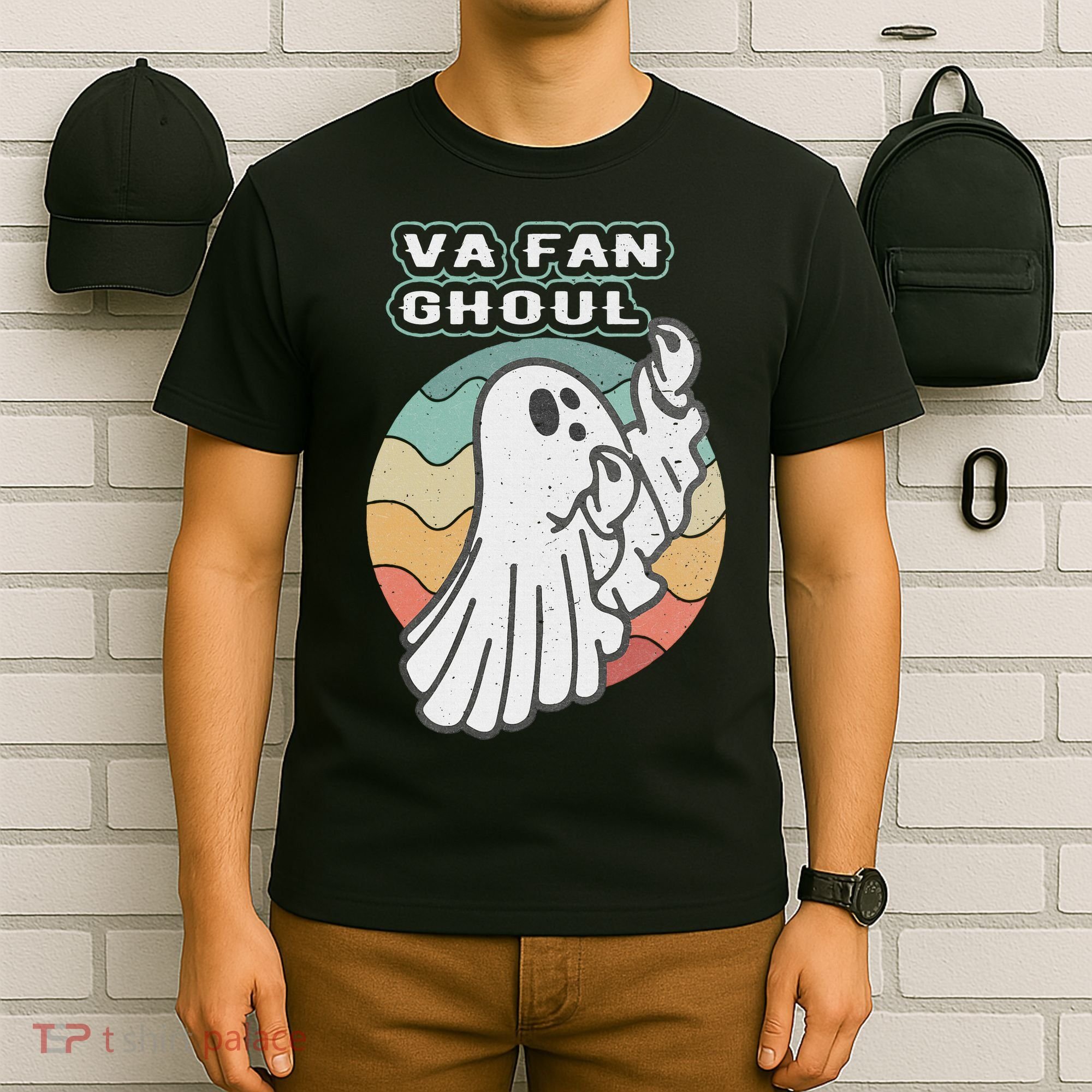 Va Fan Ghoul Funny Ghost Italian Halloween T-Shirt