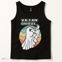 Va Fan Ghoul Funny Ghost Italian Halloween Tank Top thumb 2