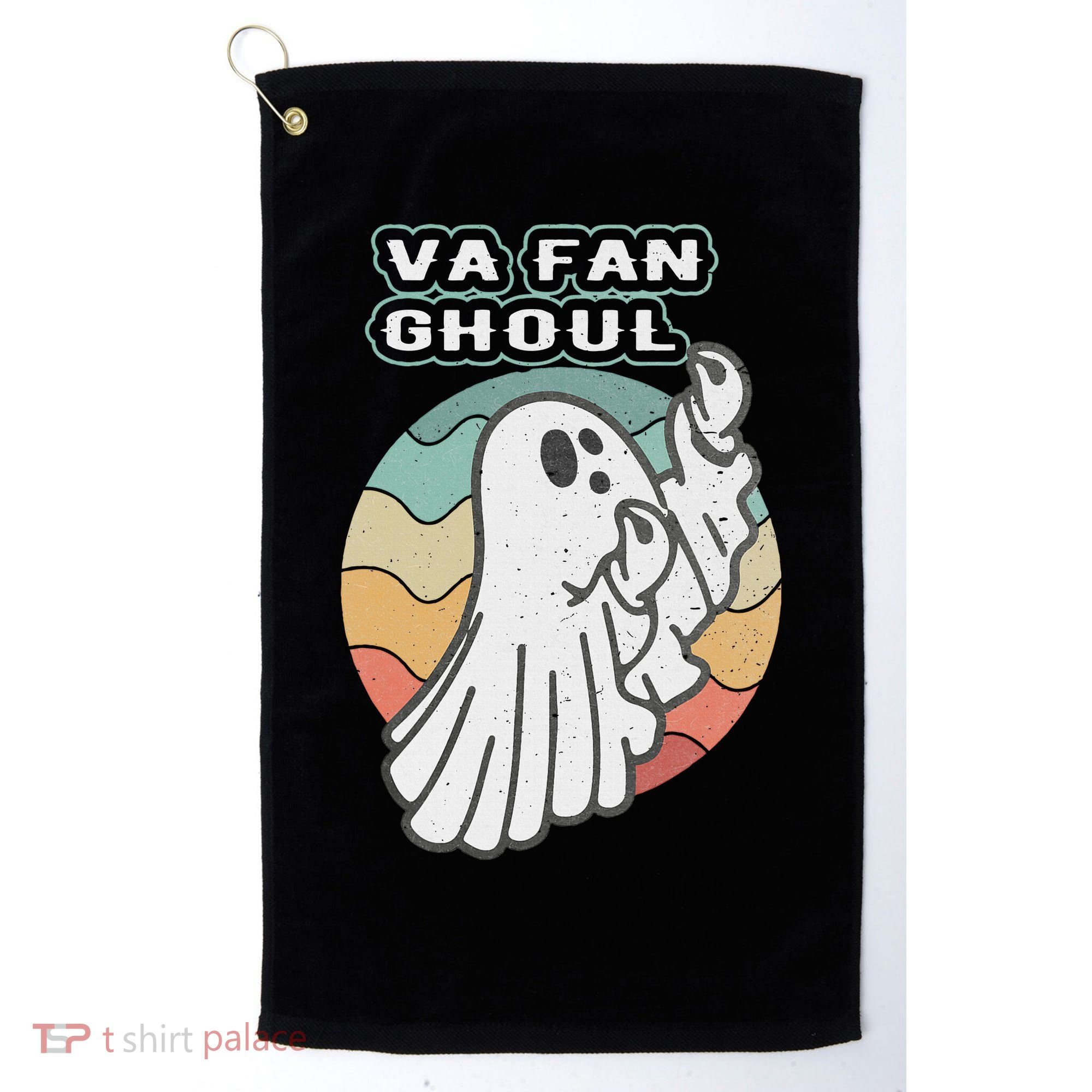 Va Fan Ghoul Funny Ghost Italian Halloween Golf Towel