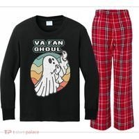 Va Fan Ghoul Funny Ghost Italian Halloween Kids Long Sleeve Plaid Pajama Set thumb 0