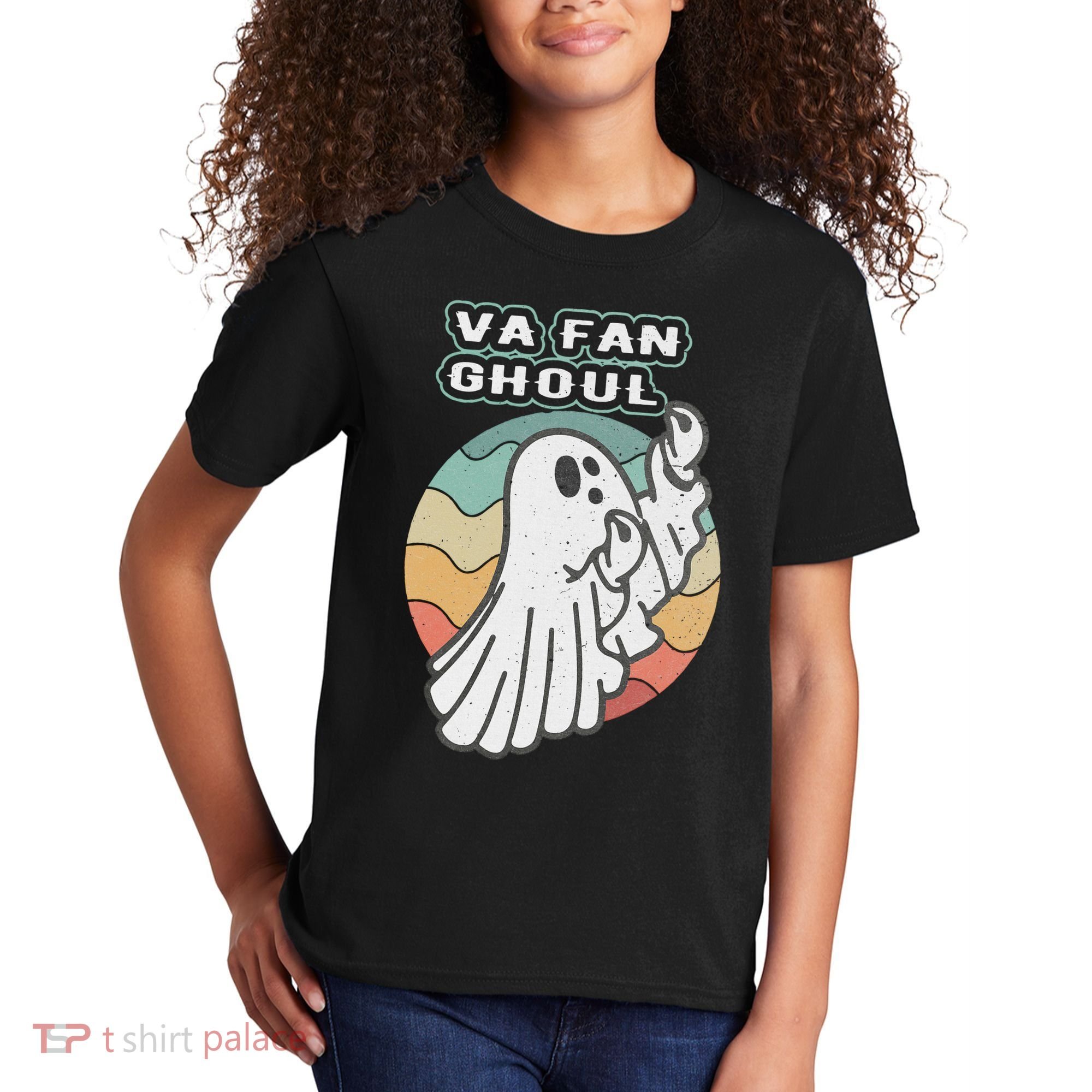 Va Fan Ghoul Funny Ghost Italian Halloween Kids T-Shirt