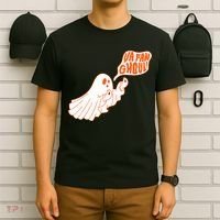 Va Fan Ghoul For Italian Funny Halloween Ghost T-Shirt thumb 6