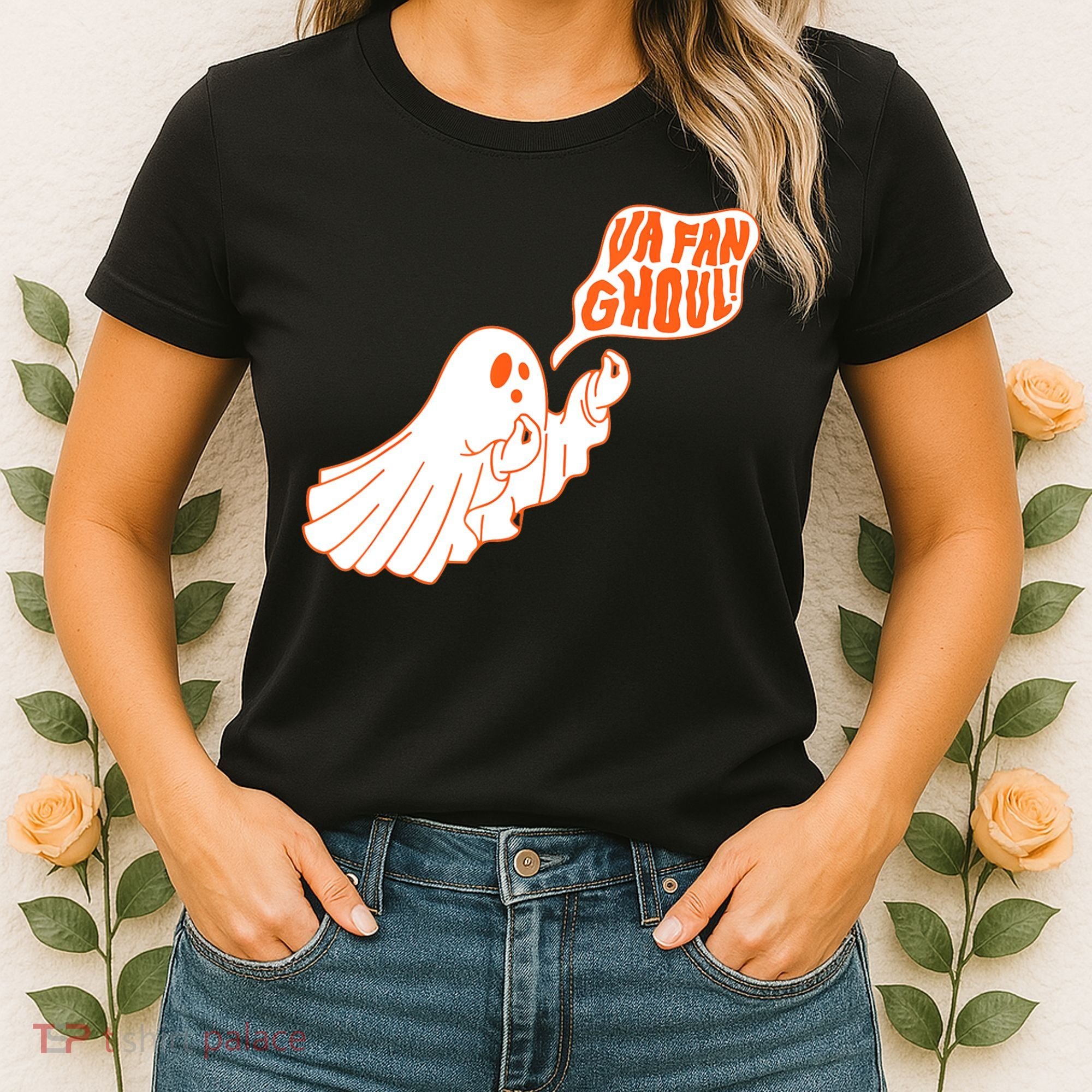 Va Fan Ghoul For Italian Funny Halloween Ghost Women's T-Shirt