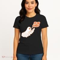 Va Fan Ghoul For Italian Funny Halloween Ghost Women's T-Shirt thumb 4