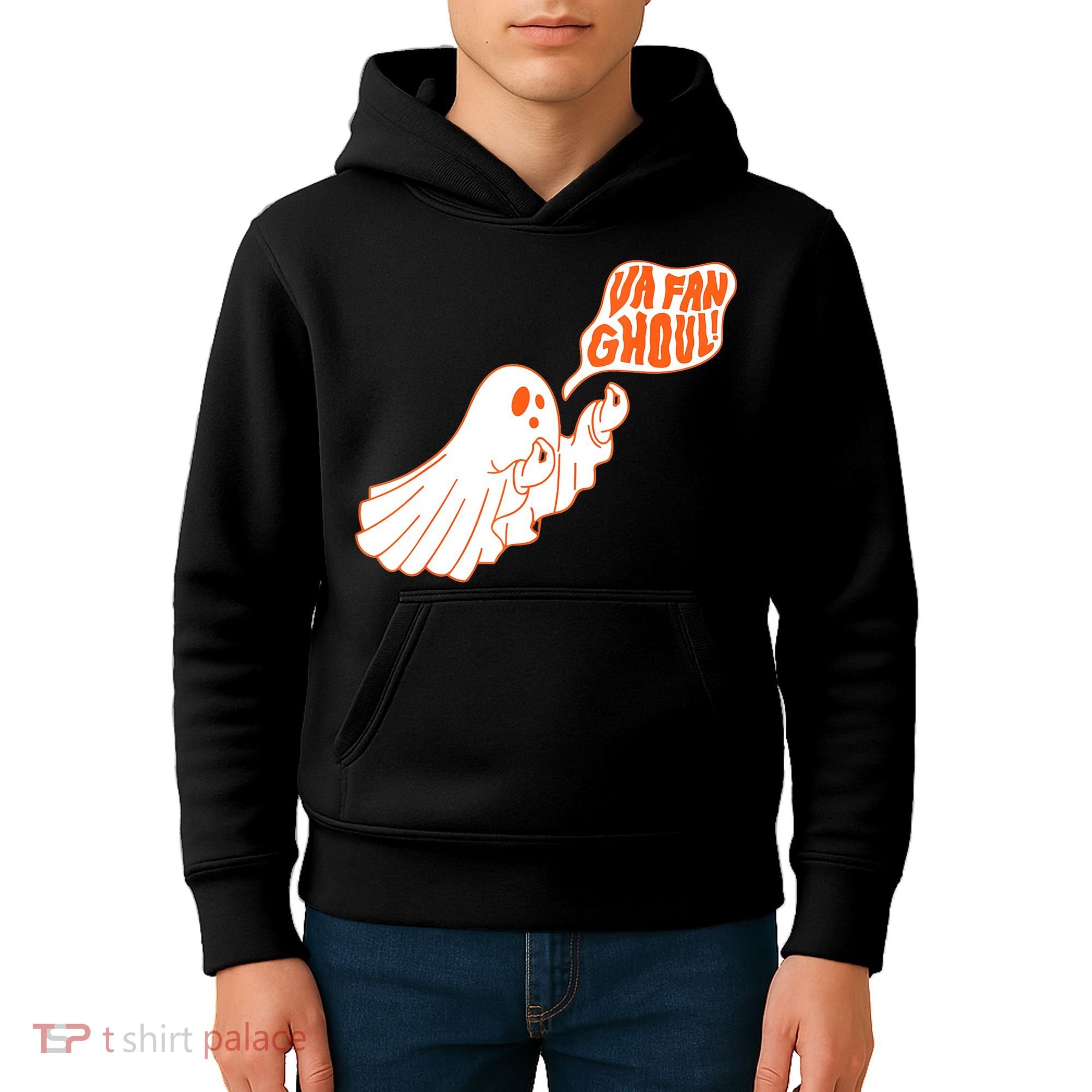 Va Fan Ghoul For Italian Funny Halloween Ghost Kids Hoodie
