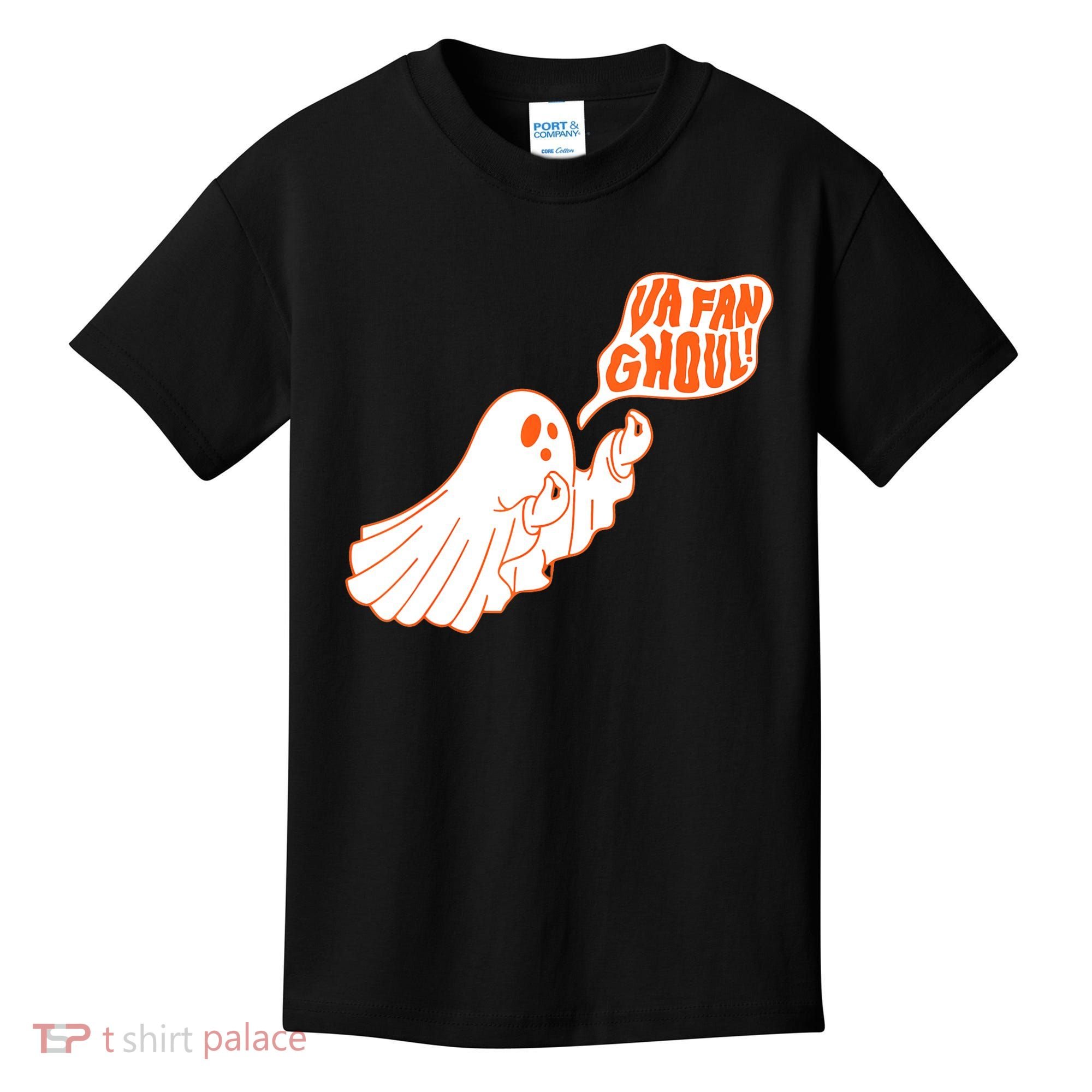 Va Fan Ghoul For Italian Funny Halloween Ghost Kids T-Shirt