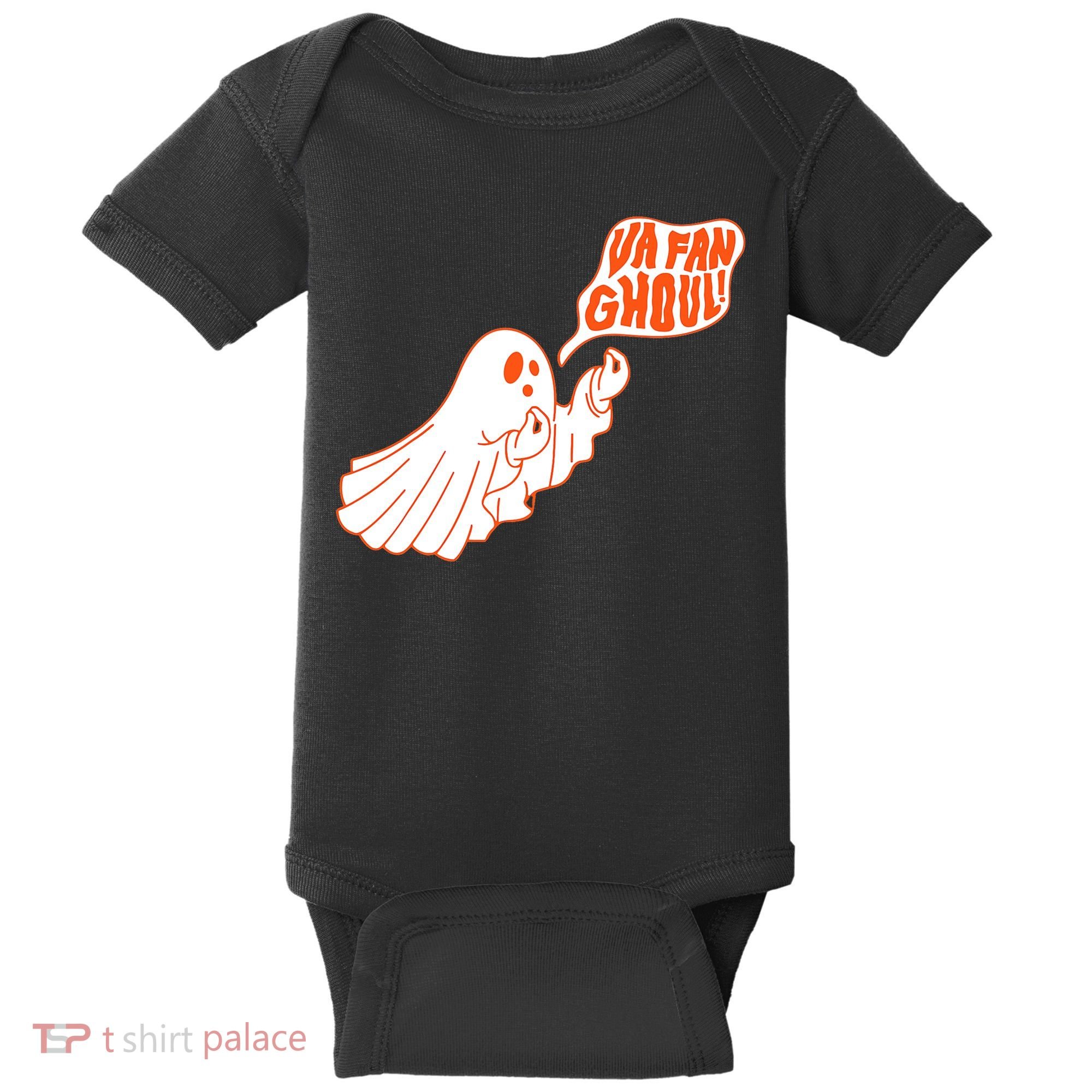 Va Fan Ghoul Italian Funny Halloween Ghost Baby Bodysuit