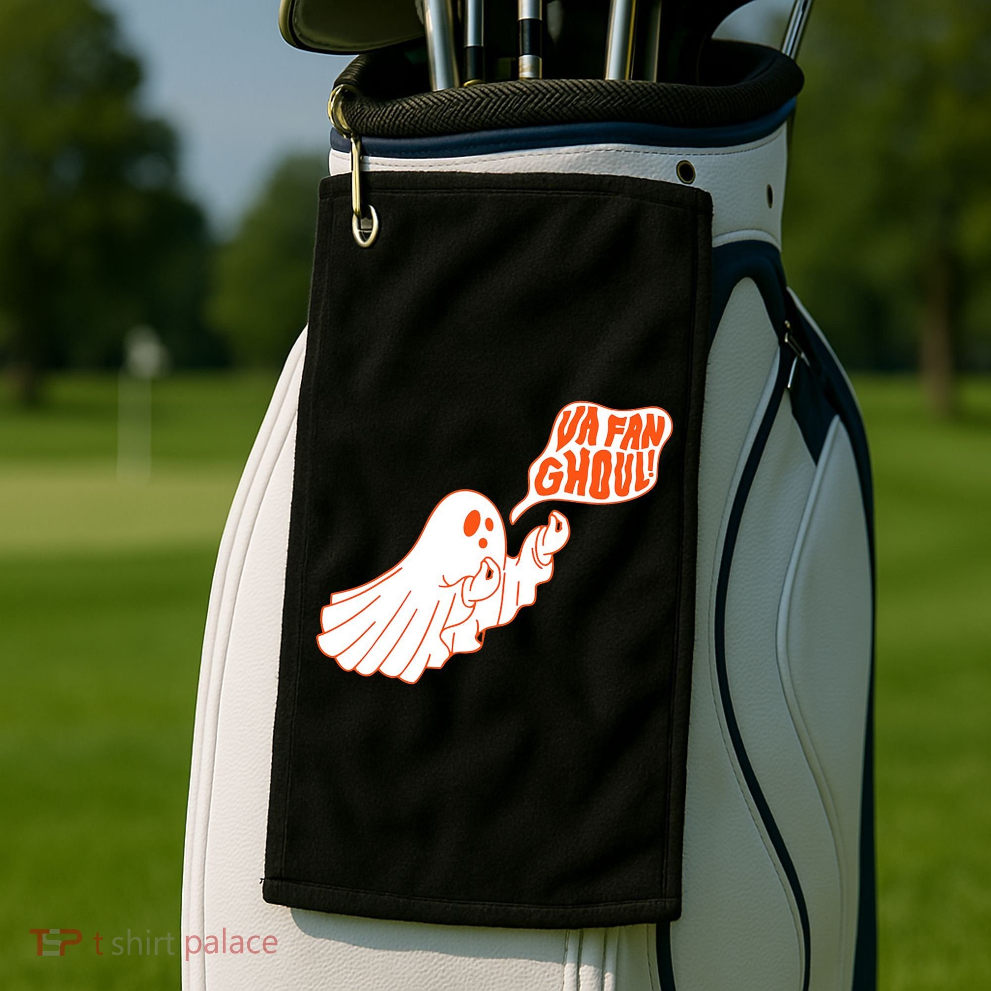 Va Fan Ghoul Italian Funny Halloween Ghost Golf Towel