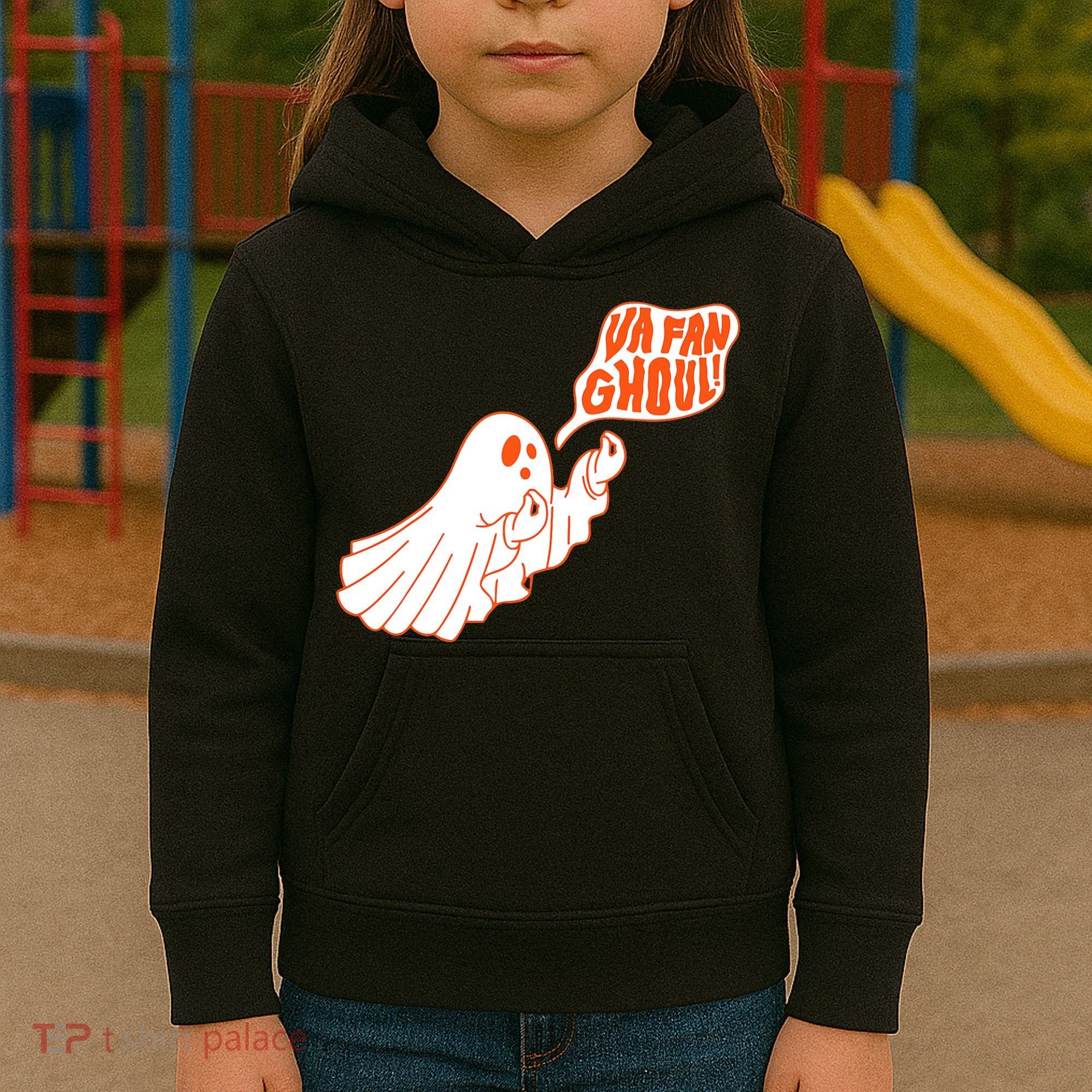 Va Fan Ghoul Italian Funny Halloween Ghost Kids Hoodie