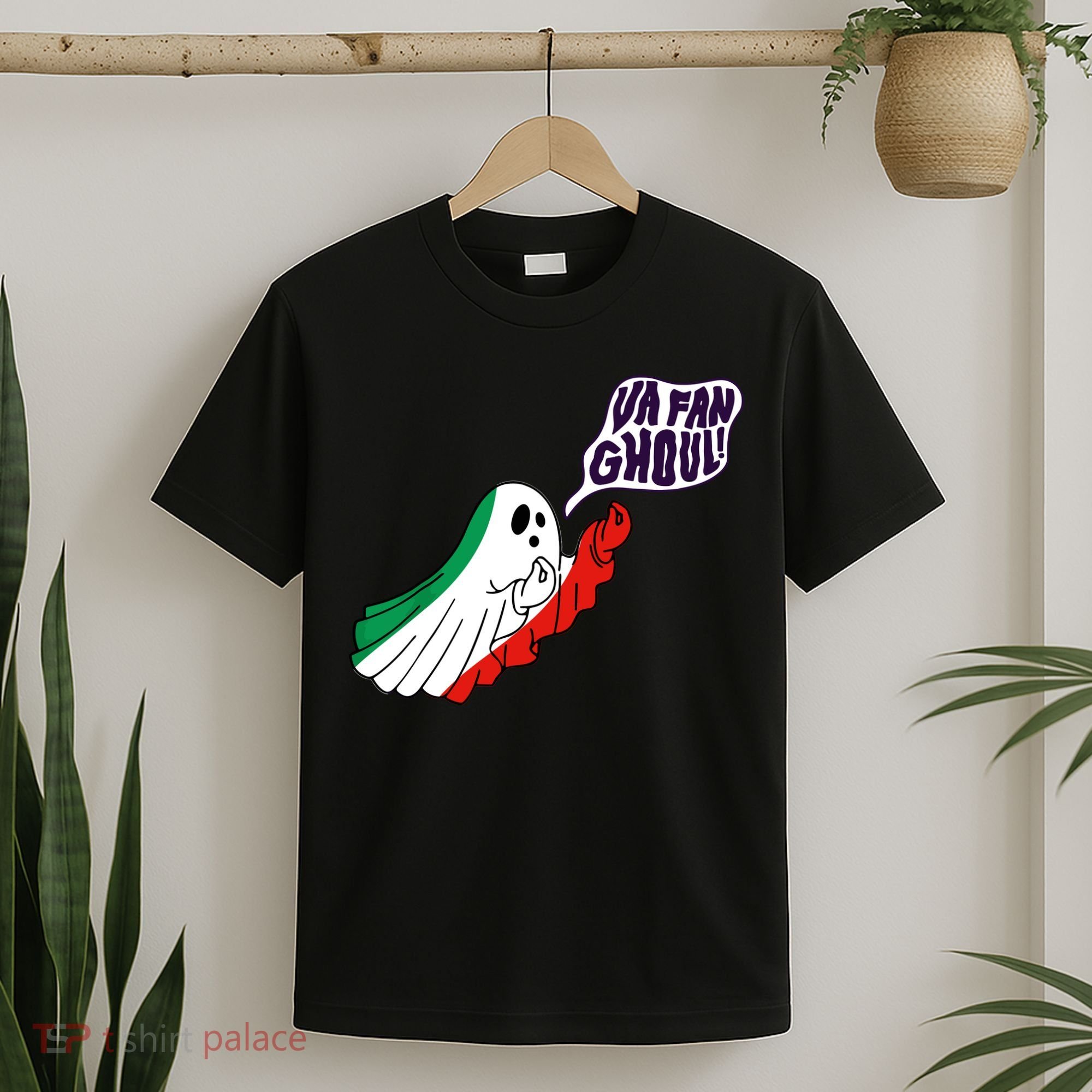 Va Fan Ghoul Italian Funny Halloween Ghost T-Shirt
