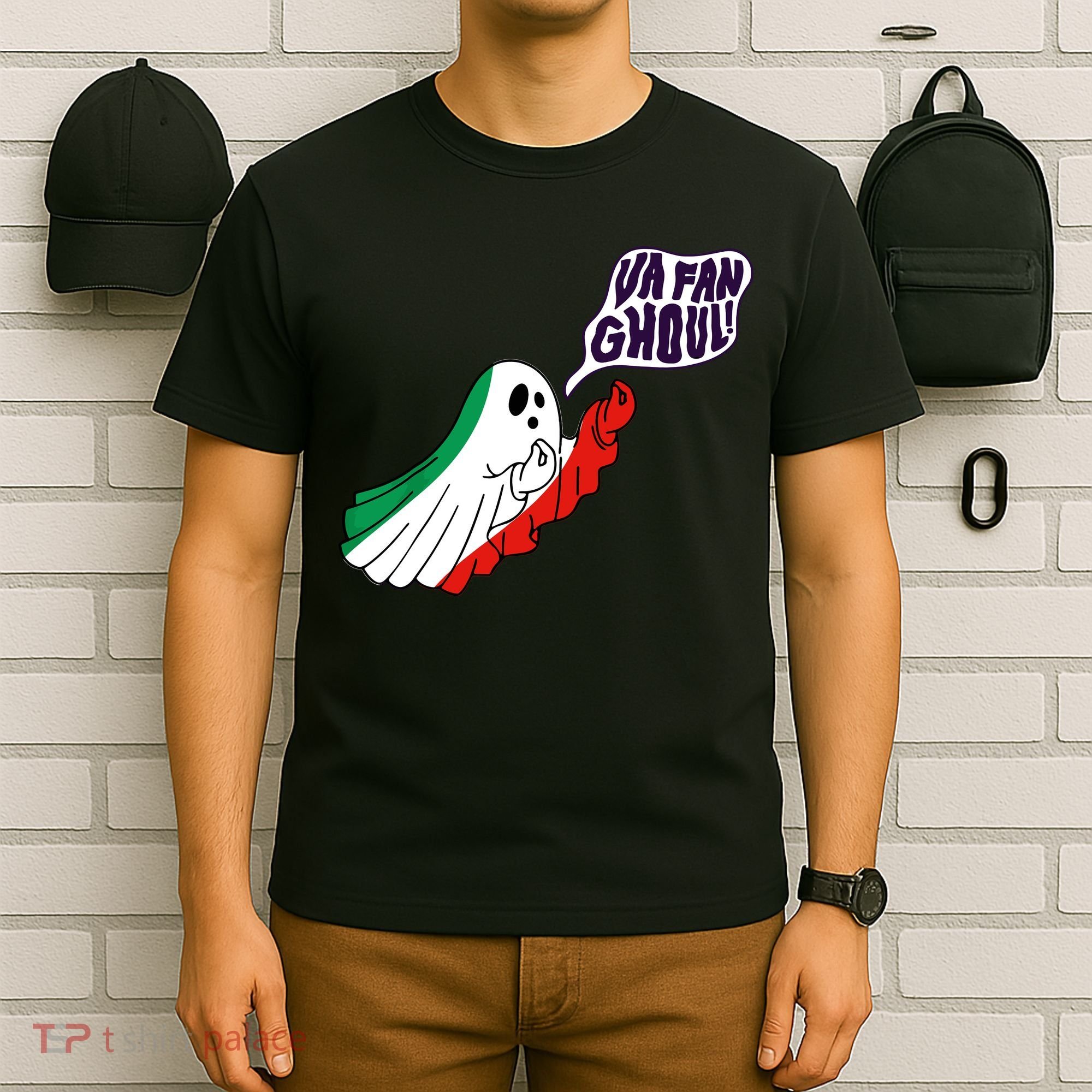 Va Fan Ghoul Italian Funny Halloween Ghost T-Shirt