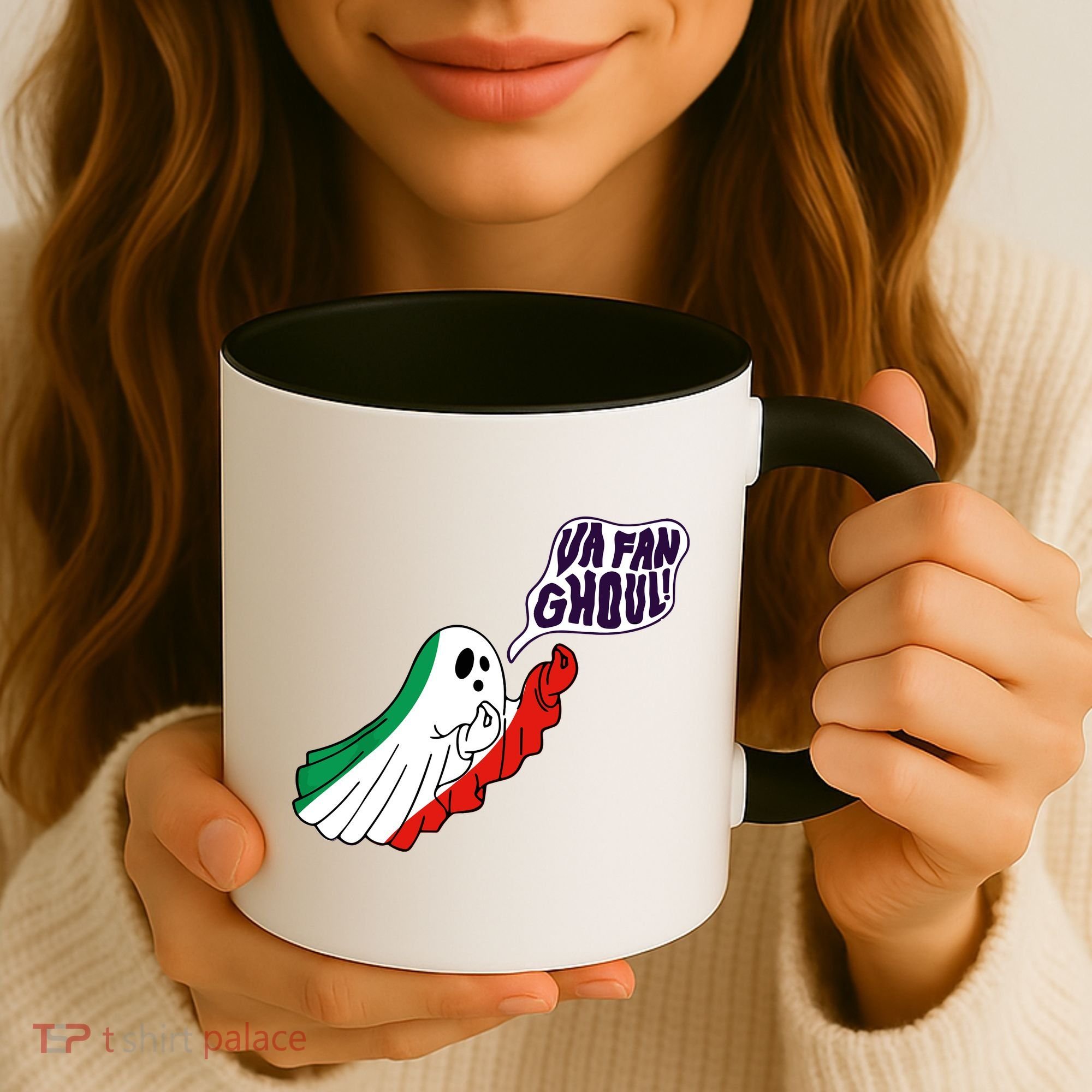 Va Fan Ghoul Italian Funny Halloween Ghost Coffee Mug