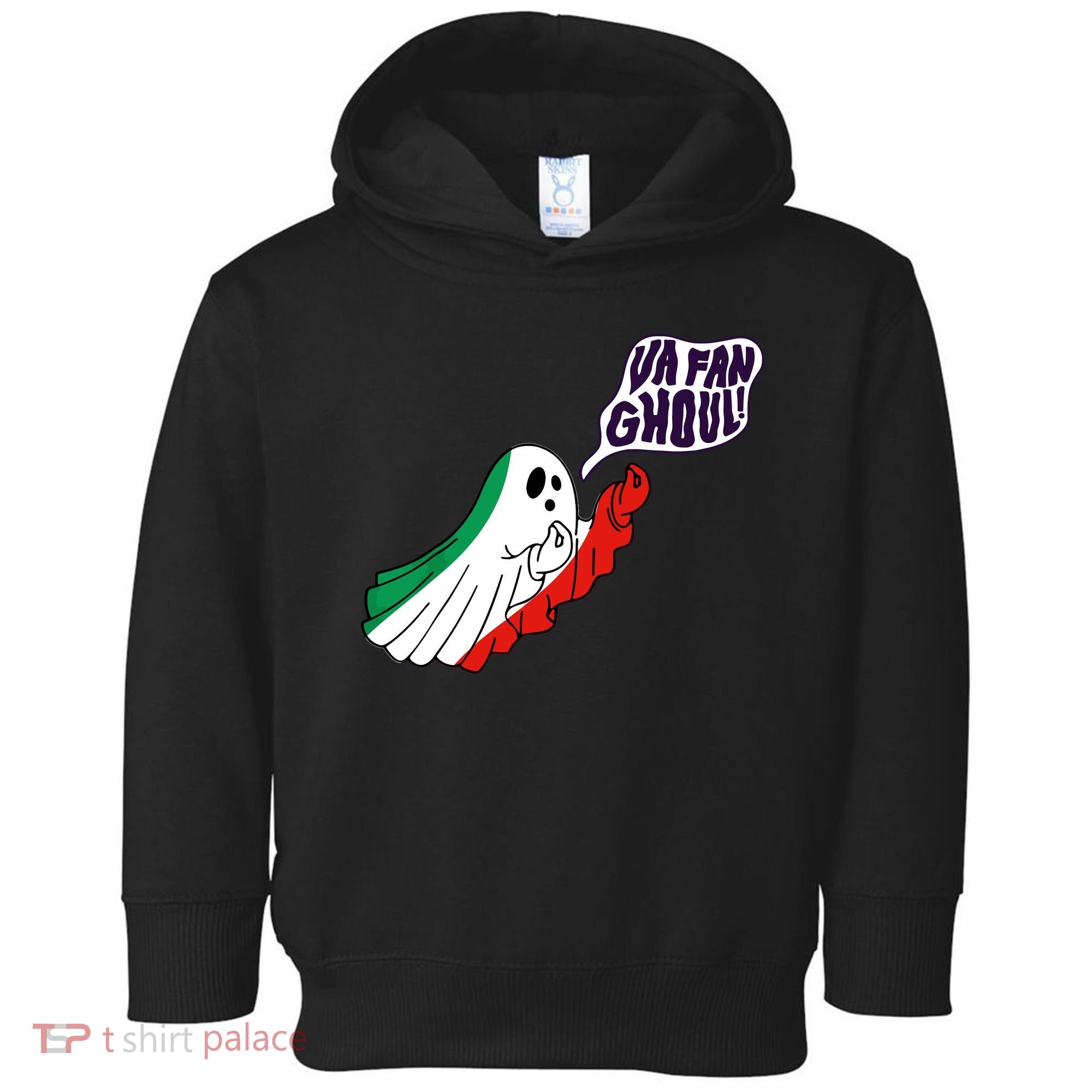 Va Fan Ghoul Italian Funny Halloween Ghost Toddler Hoodie
