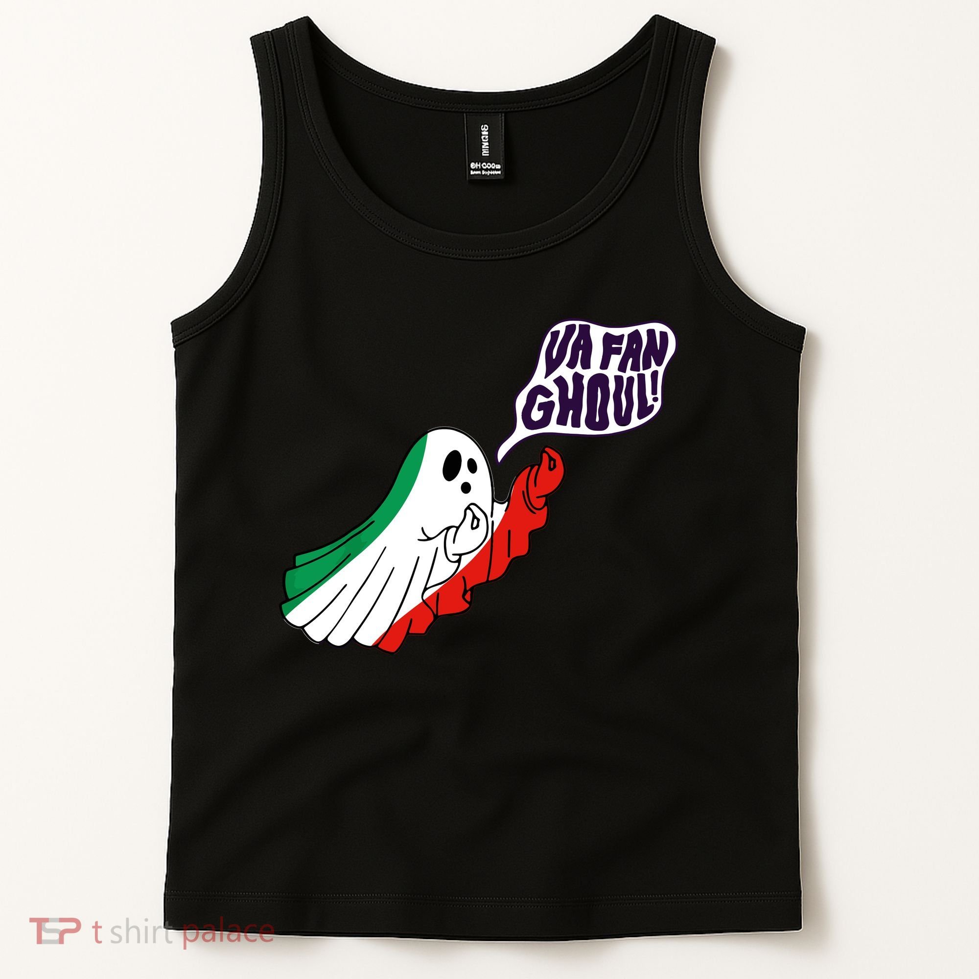 Va Fan Ghoul Italian Funny Halloween Ghost Tank Top