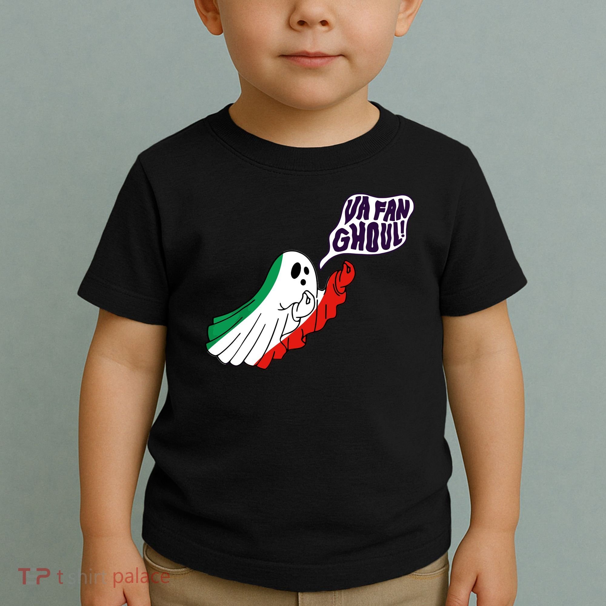 Va Fan Ghoul Italian Funny Halloween Ghost Toddler T-Shirt