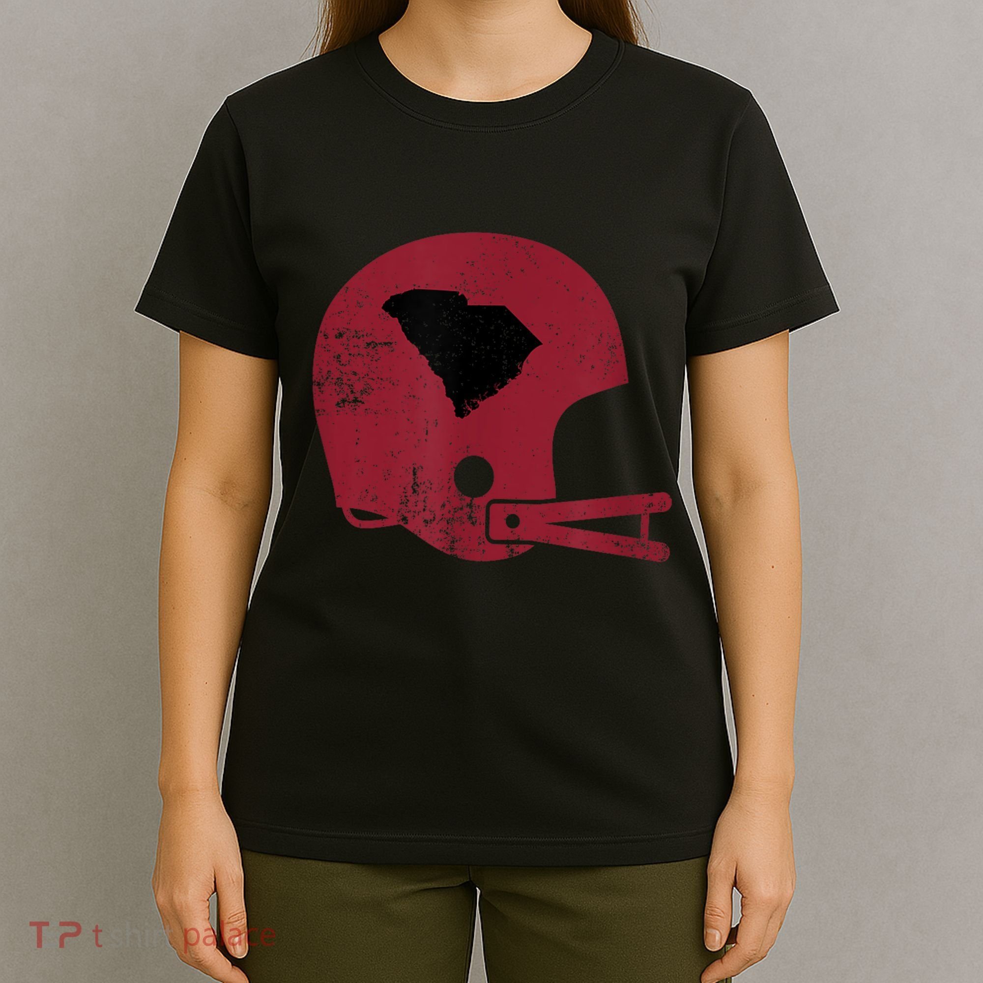 Vintage Football Helmet State Of South Carolina T-Shirt