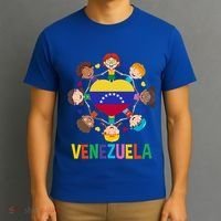 Venezuela Flag Hispanic Heritage Month Venezuelan Cute Gift T-Shirt thumb 3