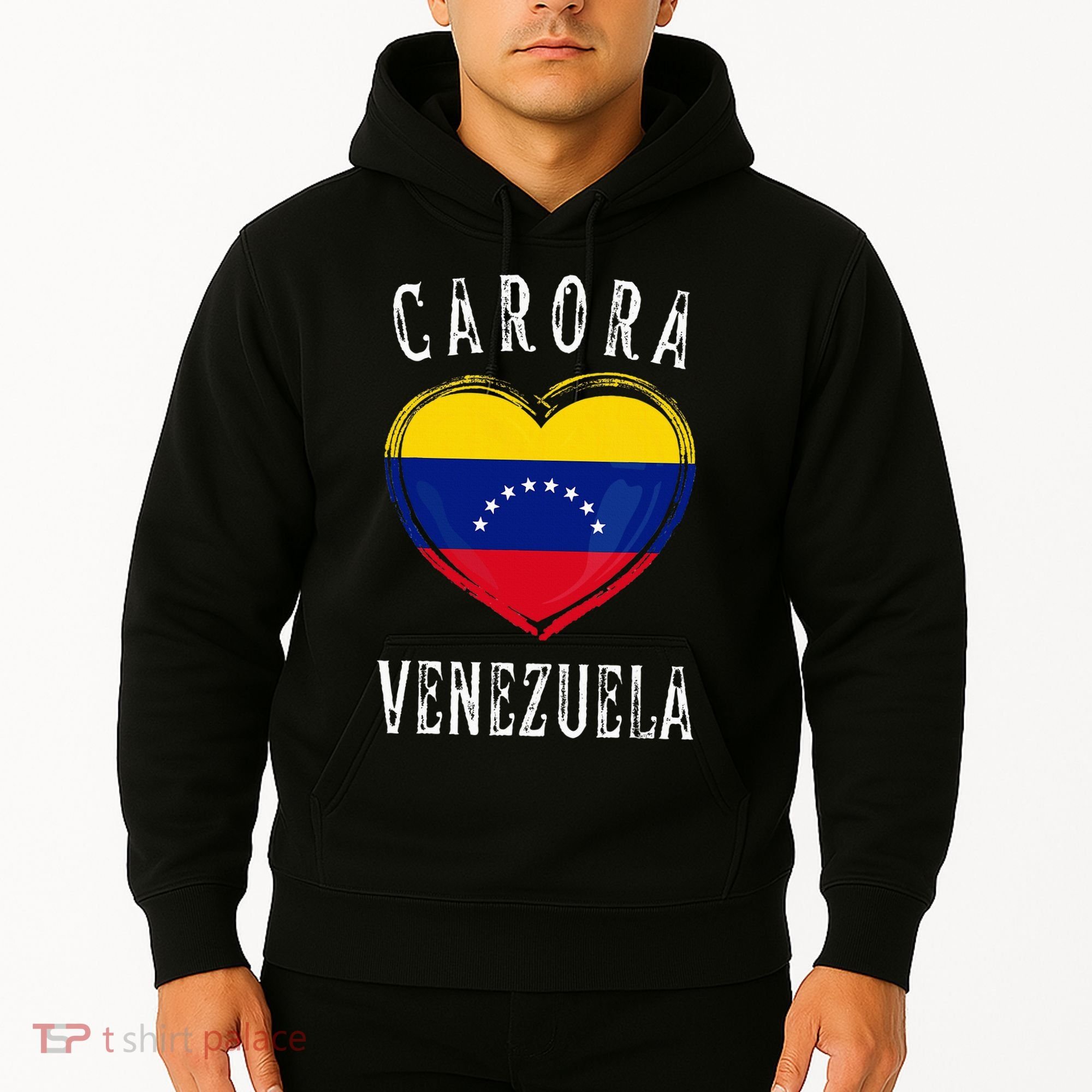 Venezuela Flag Heart Carora City Hoodie