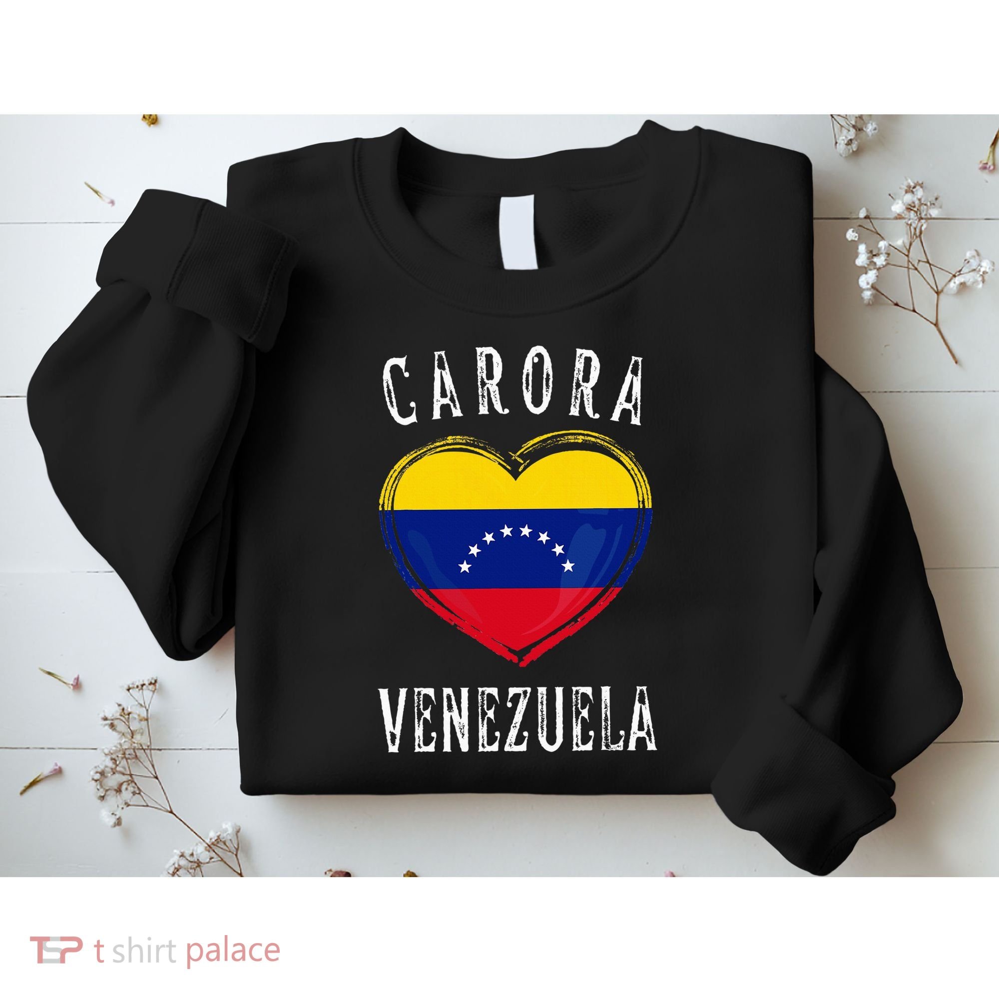 Venezuela Flag Heart Carora City Sweatshirt
