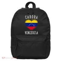 Venezuela Flag Heart Carora City 16 in Basic Backpack thumb 0