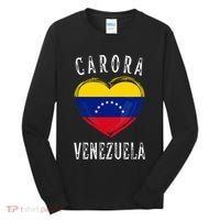 Venezuela Flag Heart Carora City Tall Long Sleeve Shirt thumb 0