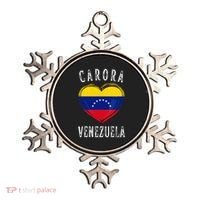 Venezuela Flag Heart Carora City Ornament thumb 0