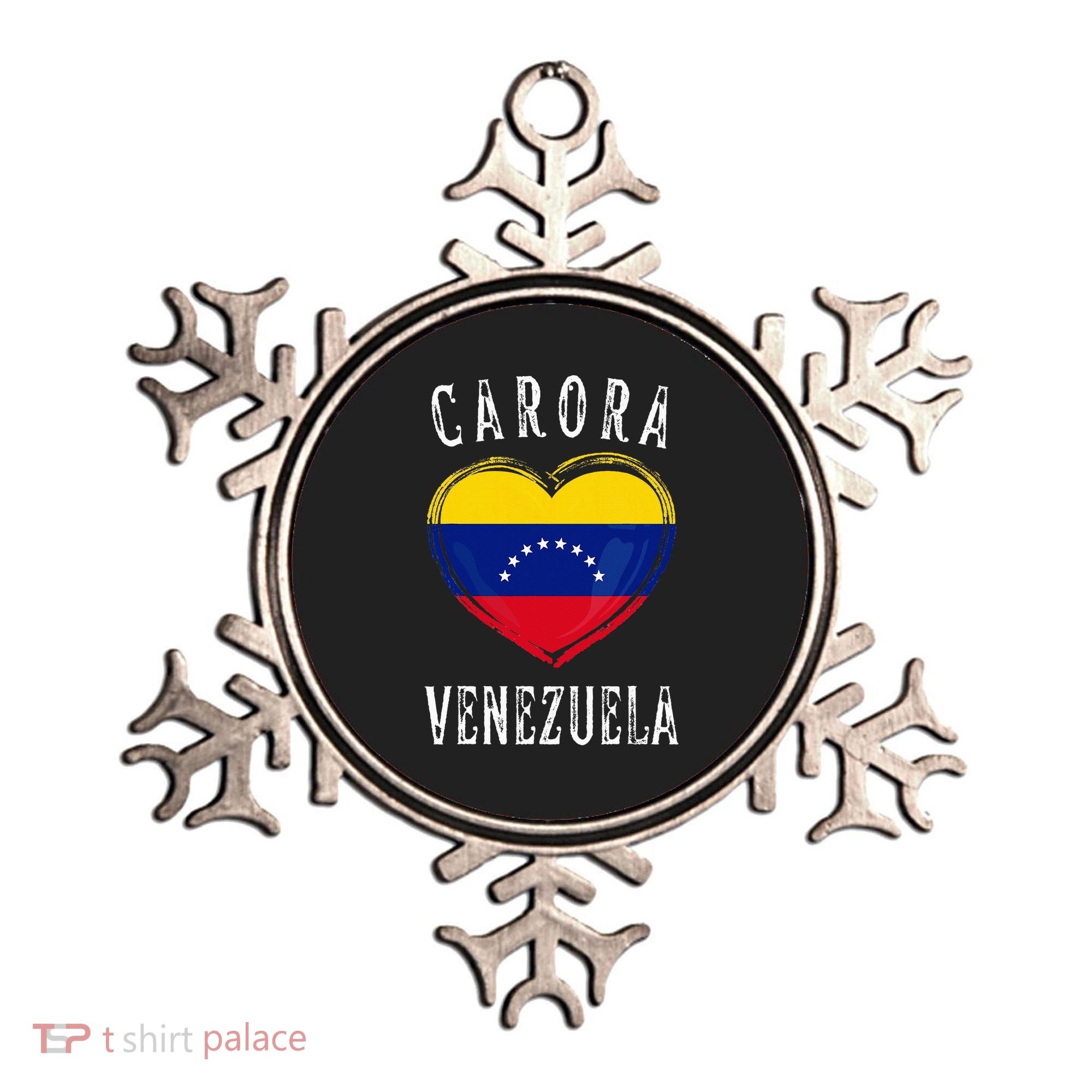 Venezuela Flag Heart Carora City Ornament