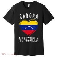 Venezuela Flag Heart Carora City Premium T-Shirt thumb 0