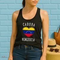Venezuela Flag Heart Carora City Women's Tank Top thumb 2