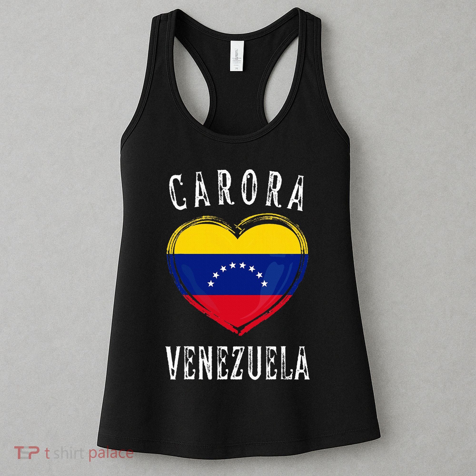 Venezuela Flag Heart Carora City Women's Tank Top