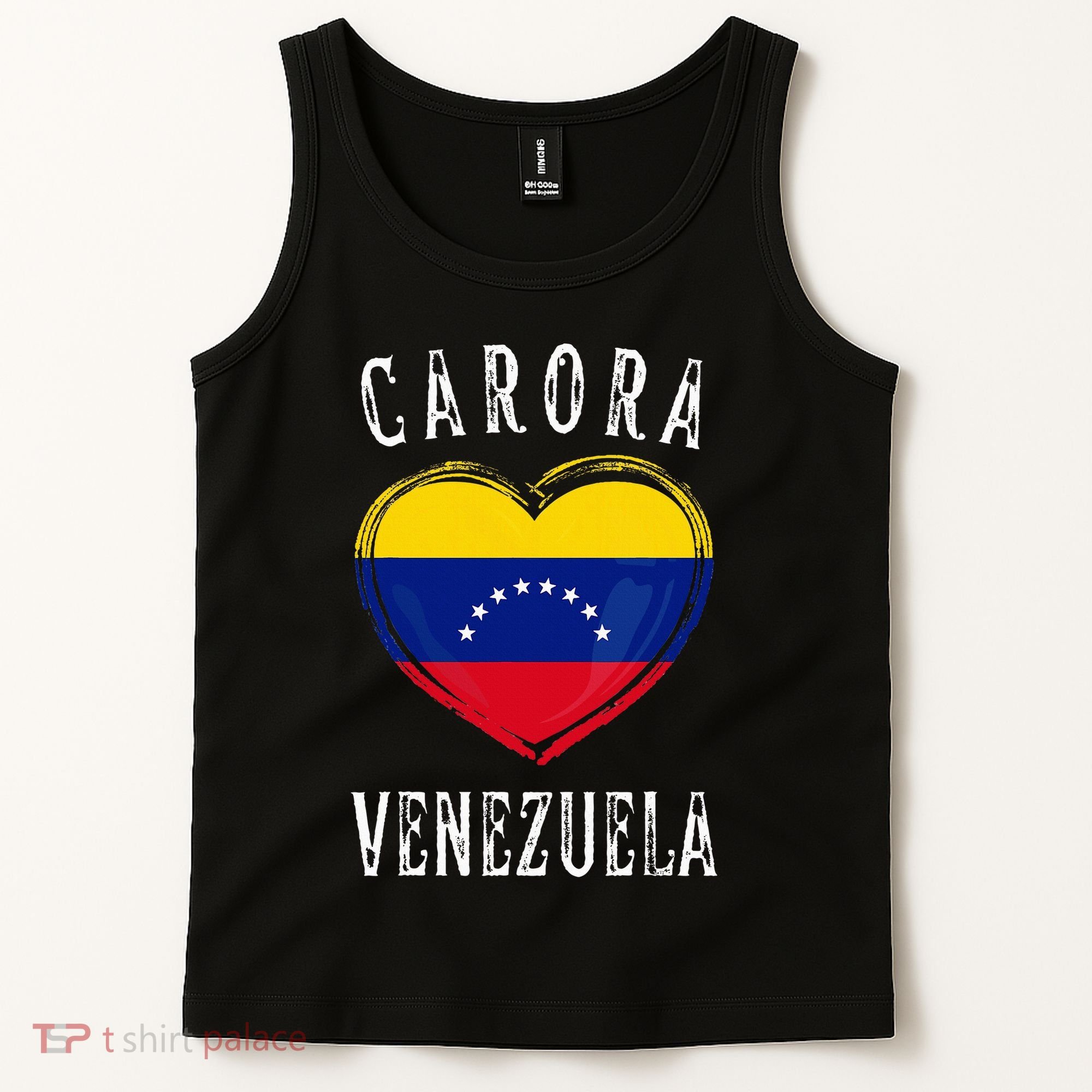 Venezuela Flag Heart Carora City Tank Top